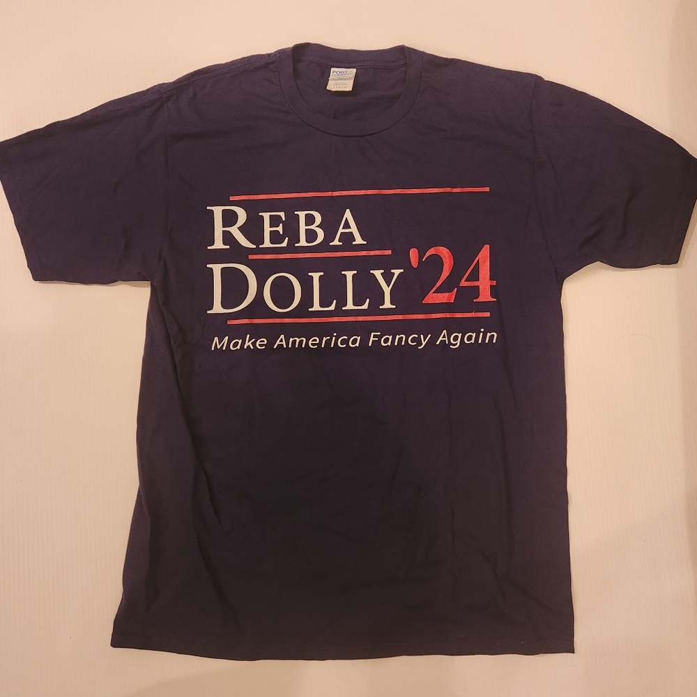 Reba Dolly '24 Election Parody Shirt L